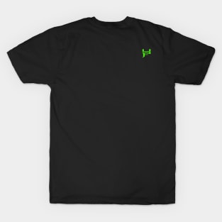 Hyperbolic Fabrications retro monogram/logo *front/back design* T-Shirt